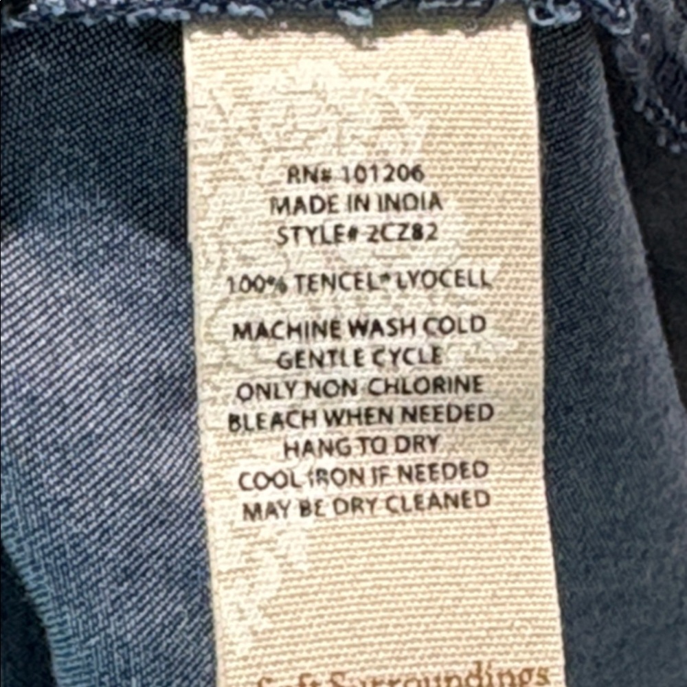 Soft Surroundings Mini Blue Chambray Button Down … - image 7